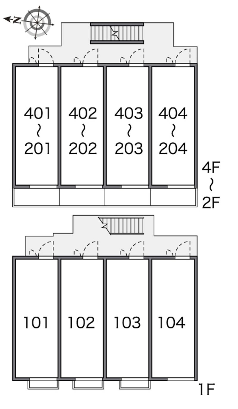 レオパレスルコントワール御影 間取配置図