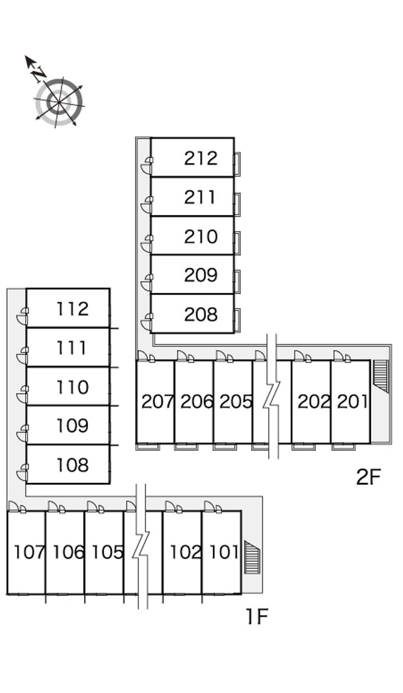 レオパレスエクセル　Ⅱ 間取配置図