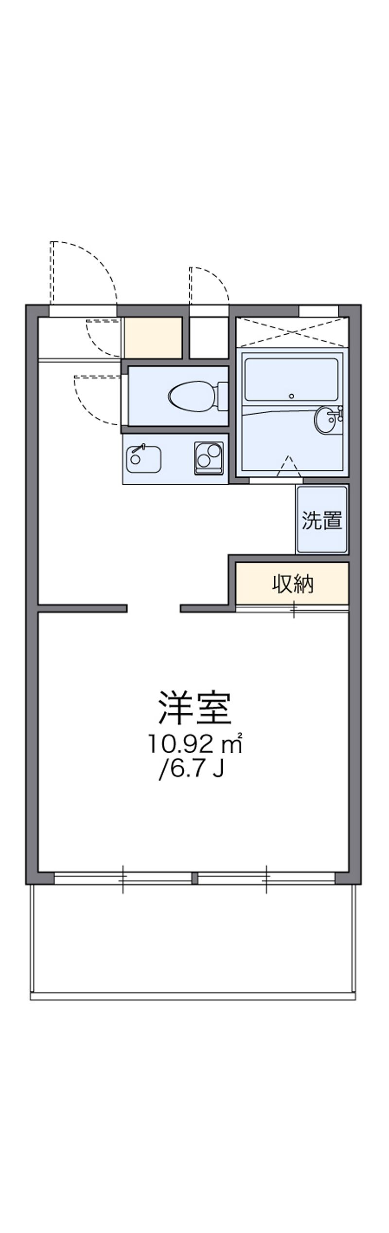 レオパレスプレシオＥ 間取図