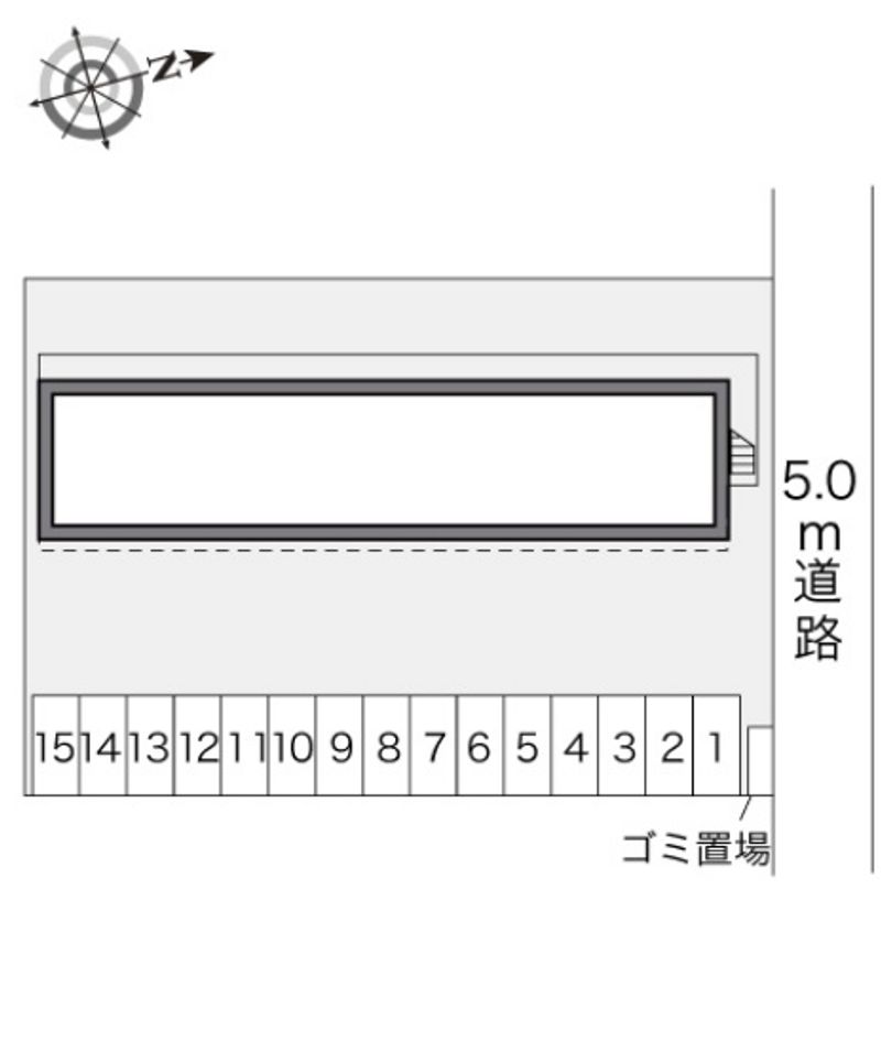 レオパレスプトゥラ 駐車場