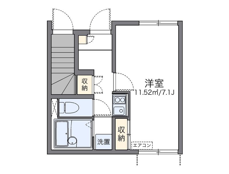 レオネクストタフィー　サーフ 間取図