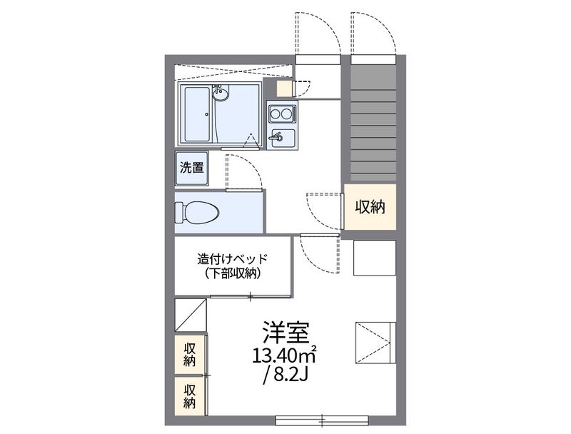 レオパレス山花 間取図