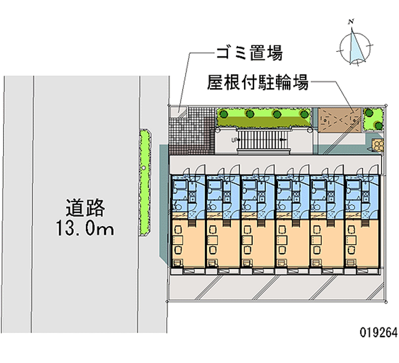 レオパレス加平弐番館 区画図