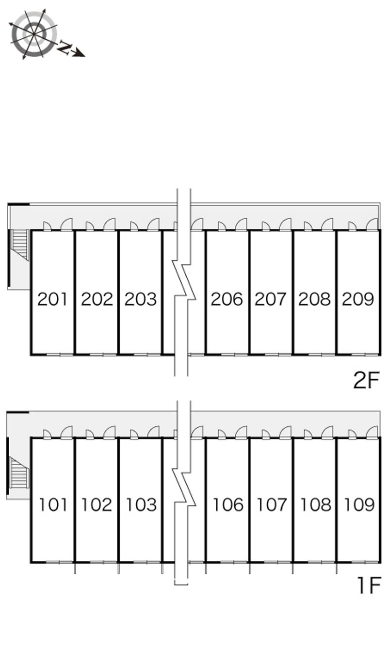 レオパレスアモーレ　パートⅡ 間取配置図