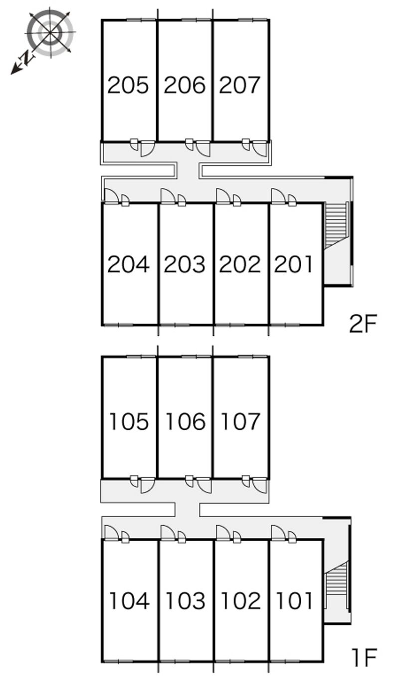 レオパレスＤＯＭ５ 間取配置図