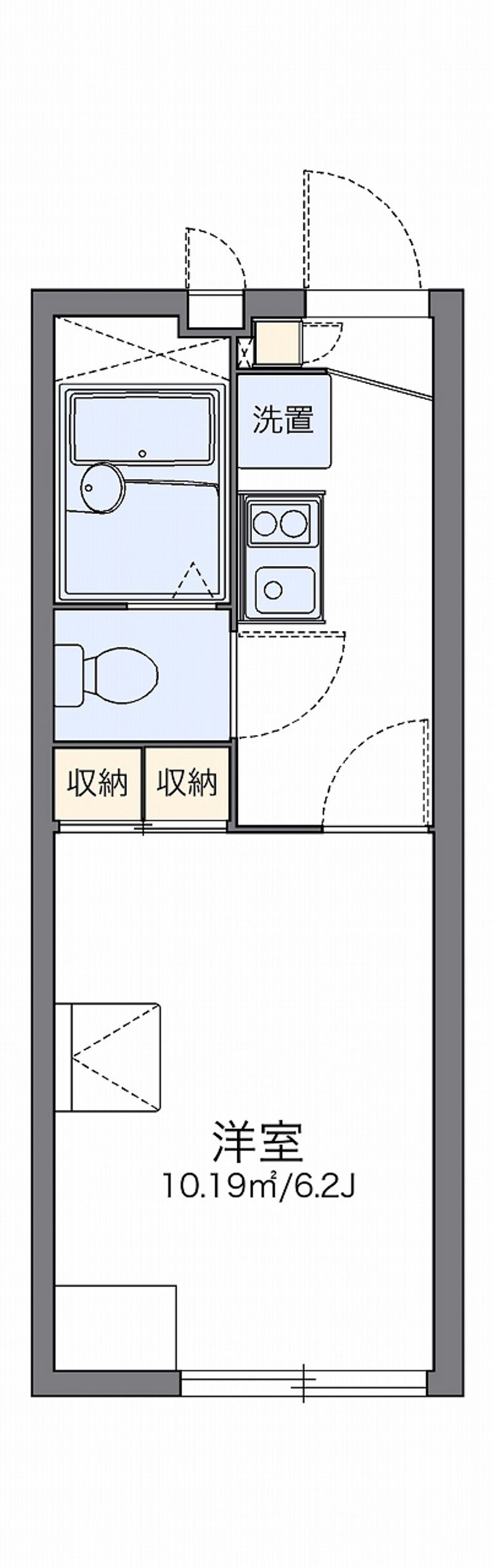 レオパレスパティオＮＳ 間取図