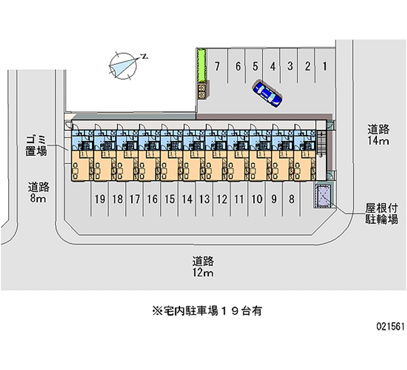 レオパレスノースシティⅢ 月極駐車場