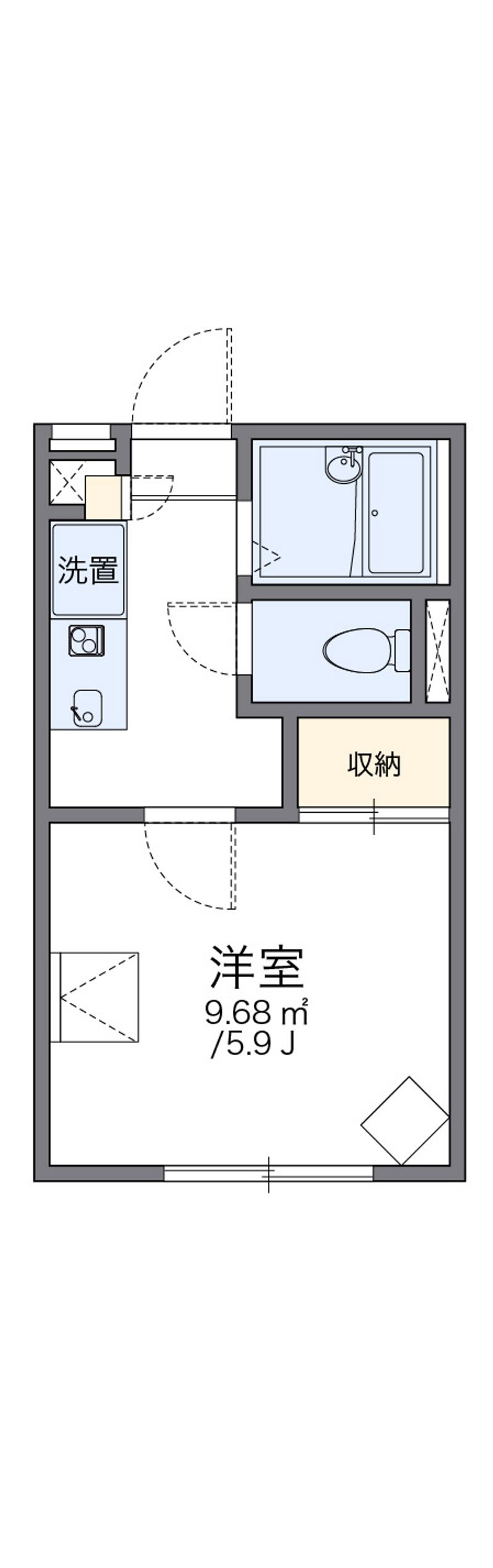レオパレスリベルテ 間取図