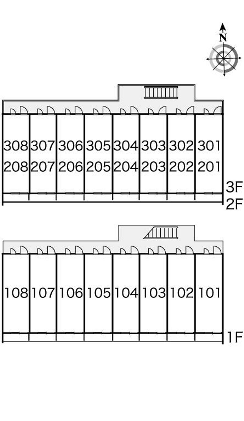 レオパレスウィスタリアⅡ 間取配置図
