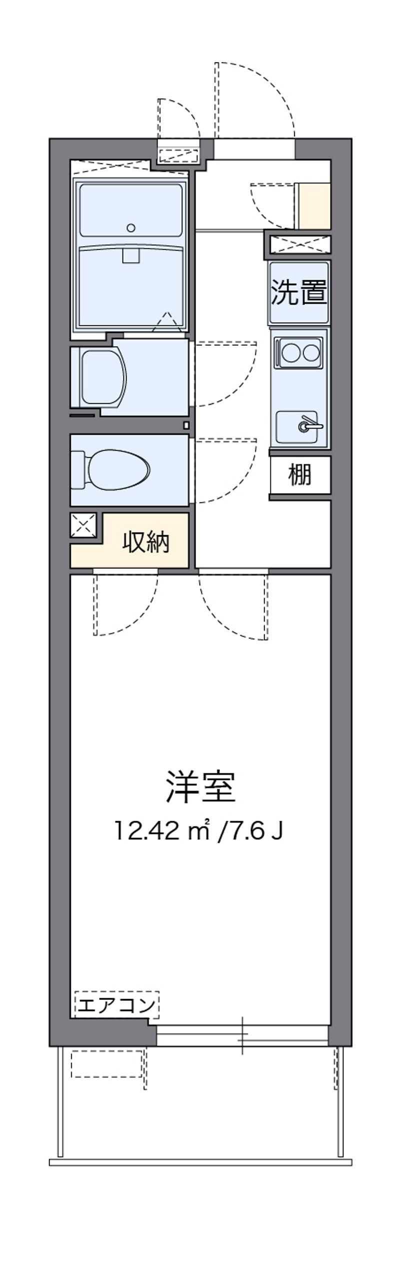 クレイノソラーレ平塚 間取図