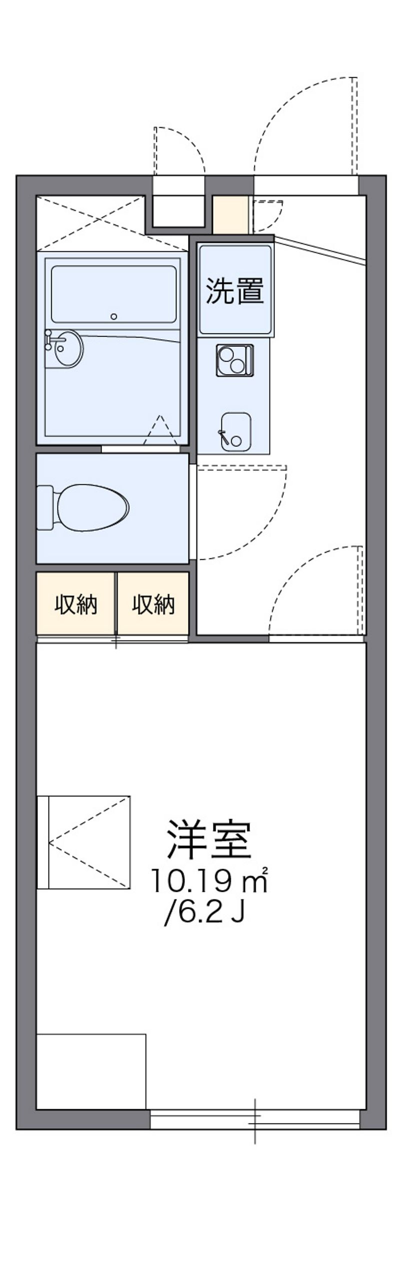 レオパレスｋｕｂｏ　ｆｌａｔ 間取り