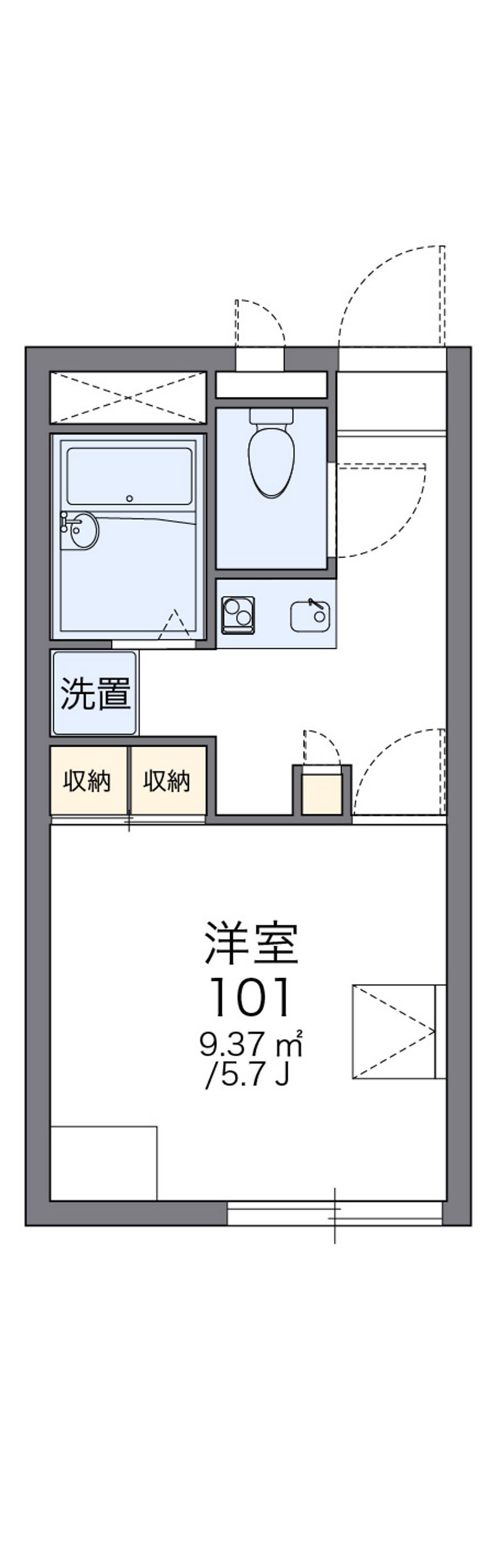 レオパレス大井 間取図