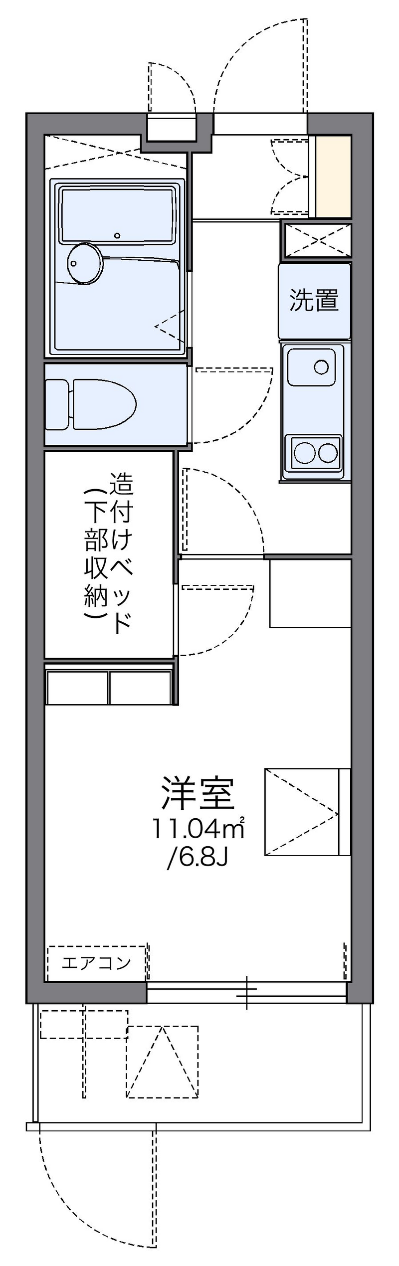 レオパレス深草 間取り