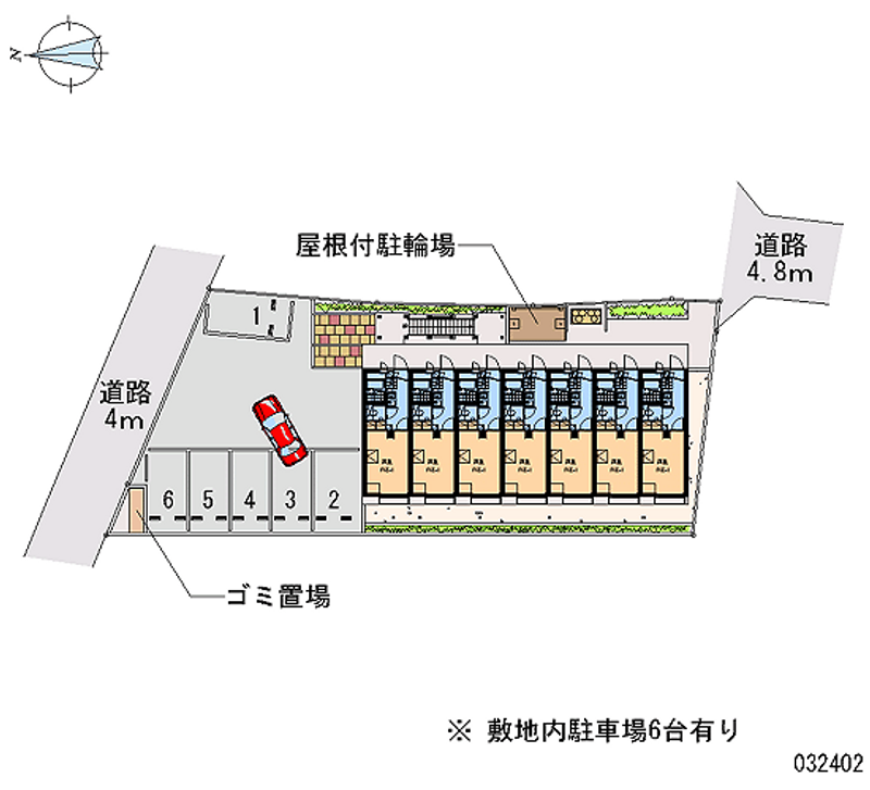 レオパレス原市参番館 月極駐車場