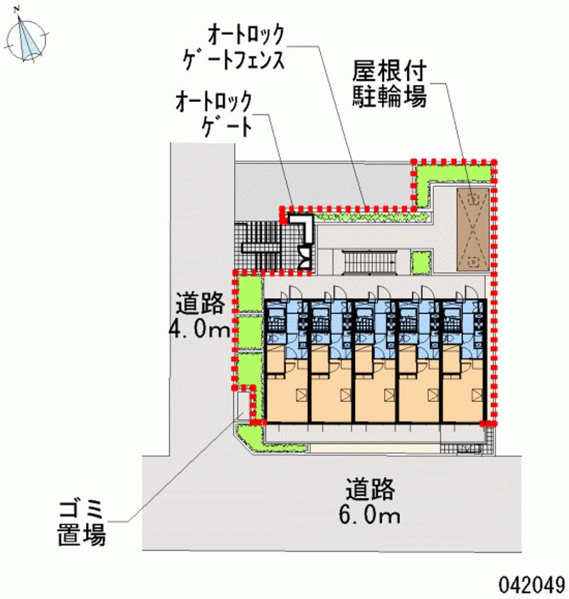 レオパレスアムール梅ヶ丘 区画図