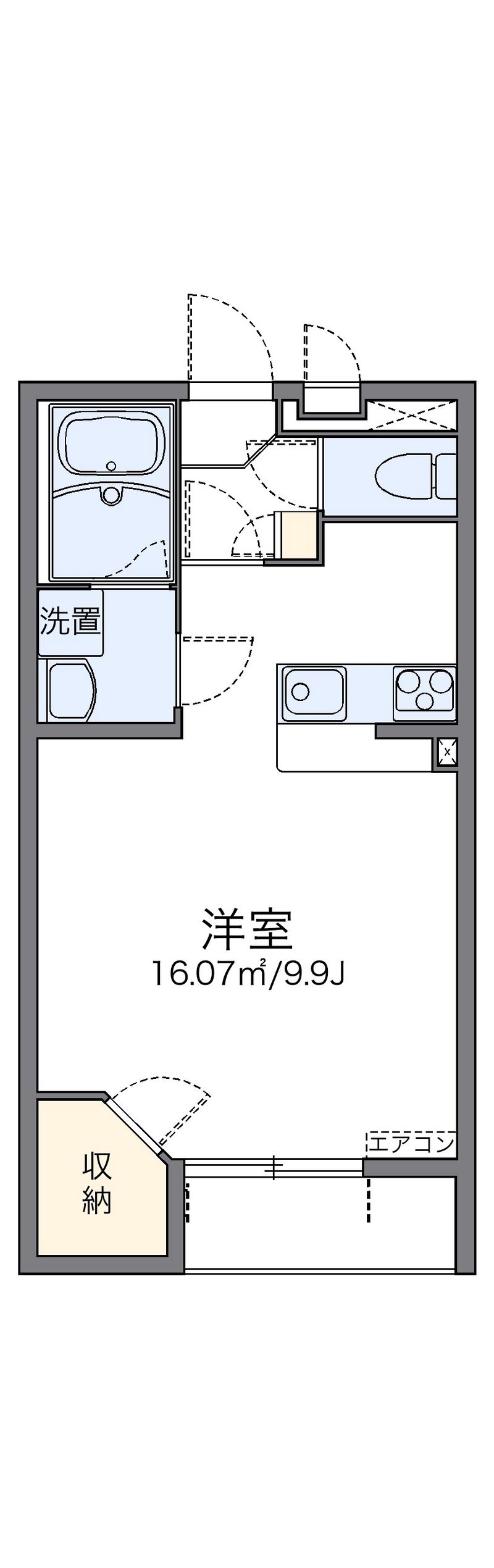 レオネクストＨＩＤＡＭＡＲＩ 間取図