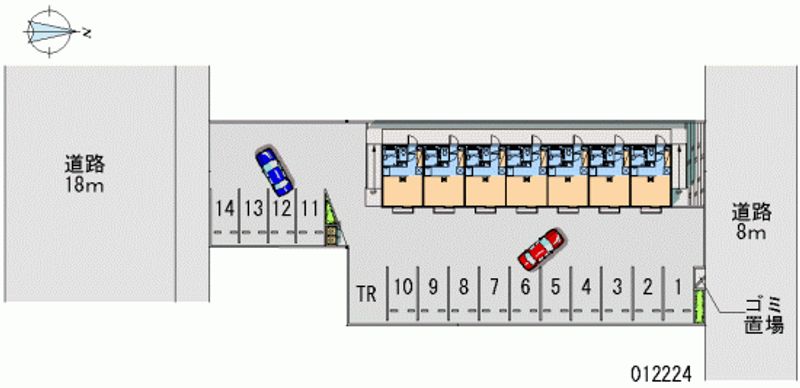 レオパレスクリオネ 月極駐車場