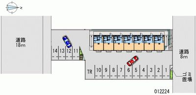 レオパレスクリオネ 月極駐車場