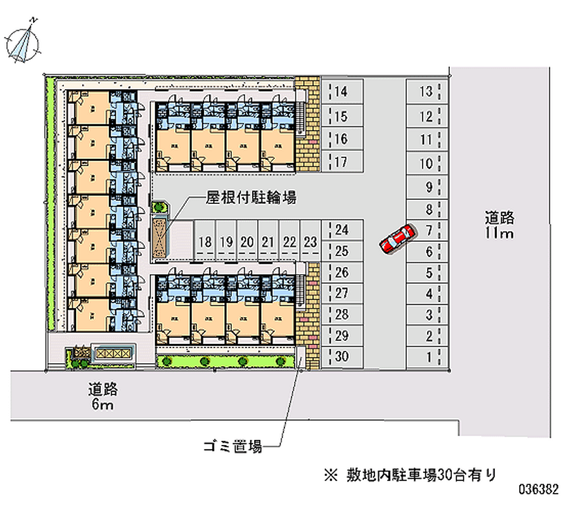 レオパレス成田 月極駐車場