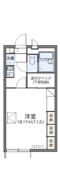 レオパレス川津 間取り図