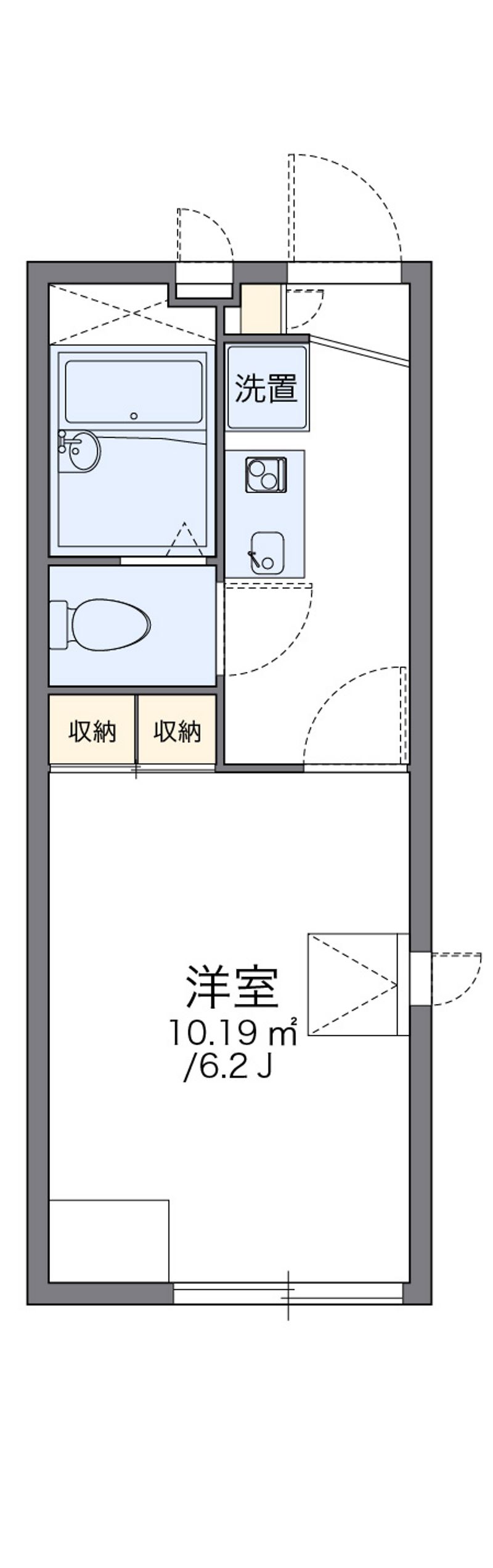 レオパレス片山ミオ 間取り