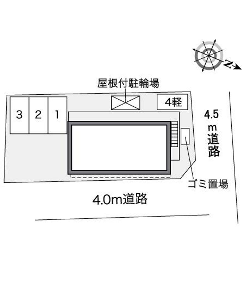 レオパレス一休寺道 配置図