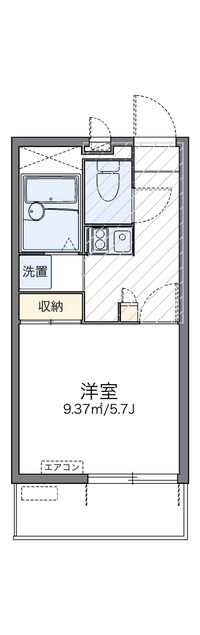 レオパレスオクシム 間取り図