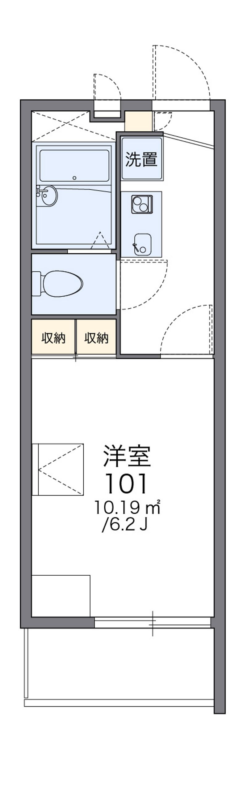 レオパレスセントラルアベニュー 間取図