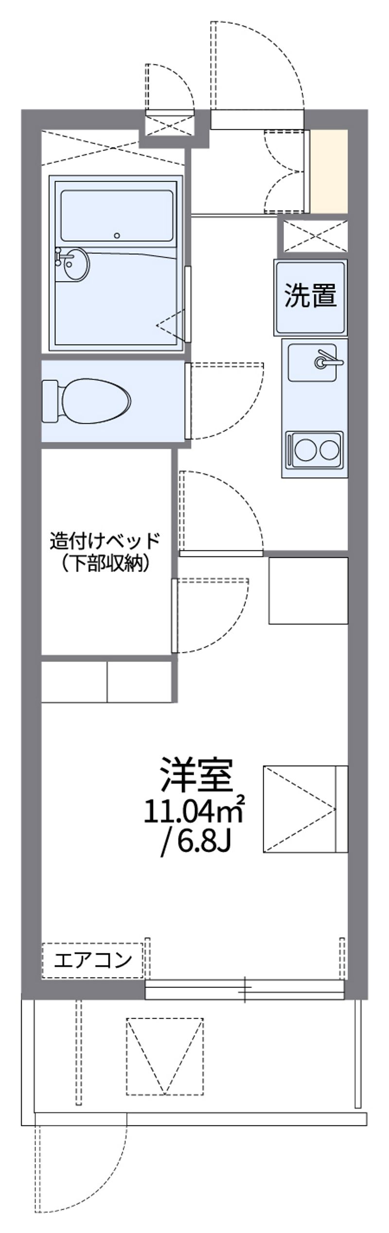 レオパレスアルブルヴィラージュ 間取図