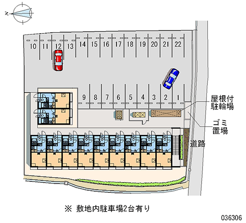 レオパレス津山 月極駐車場