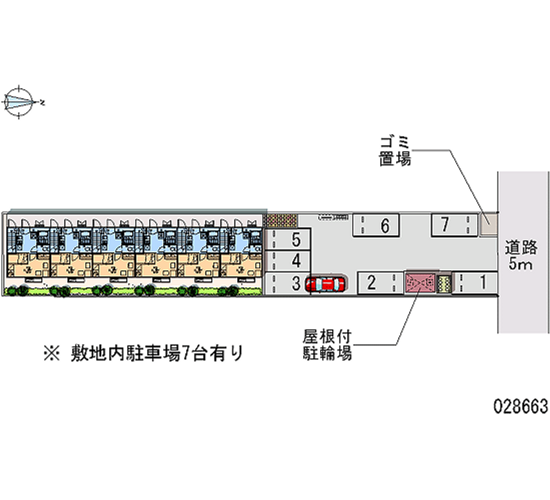 レオパレス中田第三 月極駐車場