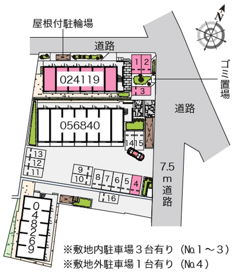 レオパレスオリーブⅡ 配置図