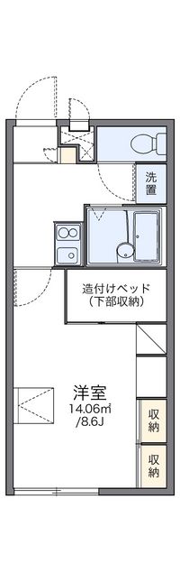 レオパレスリベェールヤマダ２ 間取り図