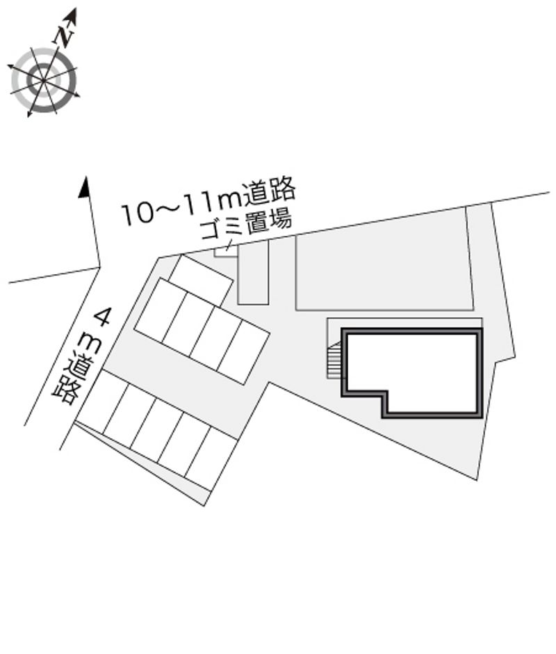 レオパレスドェール・コマ・西日暮里 配置図