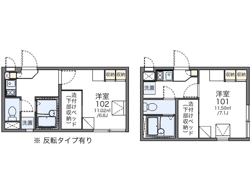レオパレス南阿佐ヶ谷エクセル 間取図