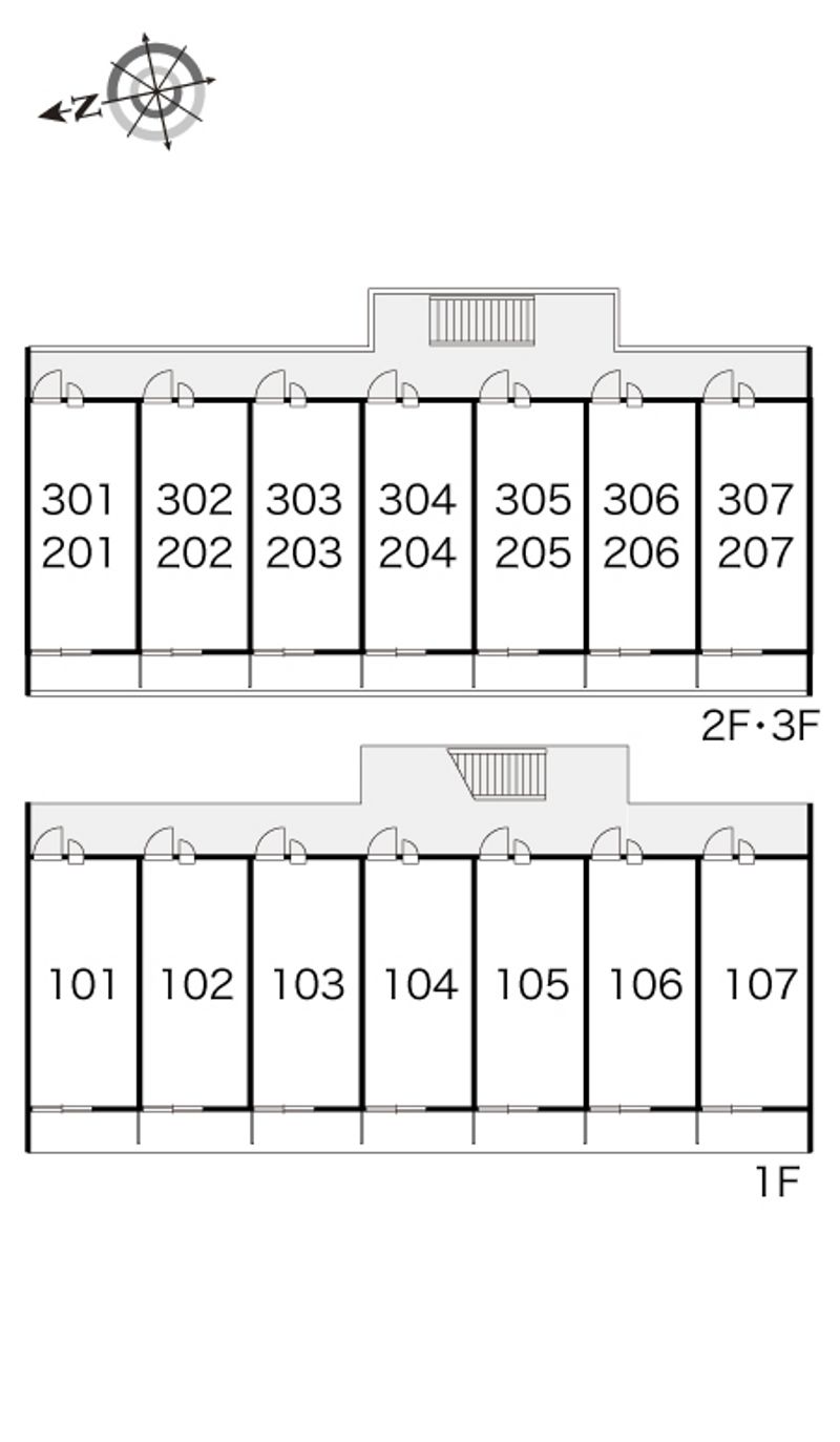 レオパレス柳堀町 間取り配置図