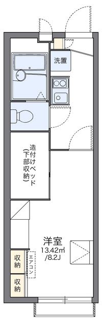 レオパレスぐみ沢 間取り図