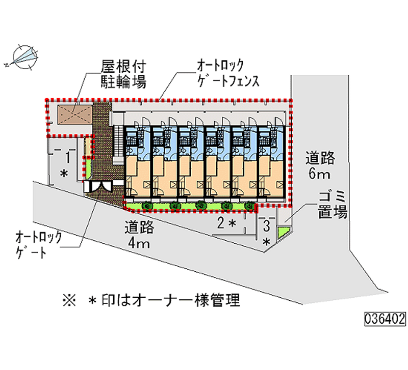 レオパレス茶山 区画図