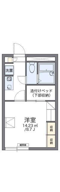 レオパレスぎぷふぇるⅡ 間取り図