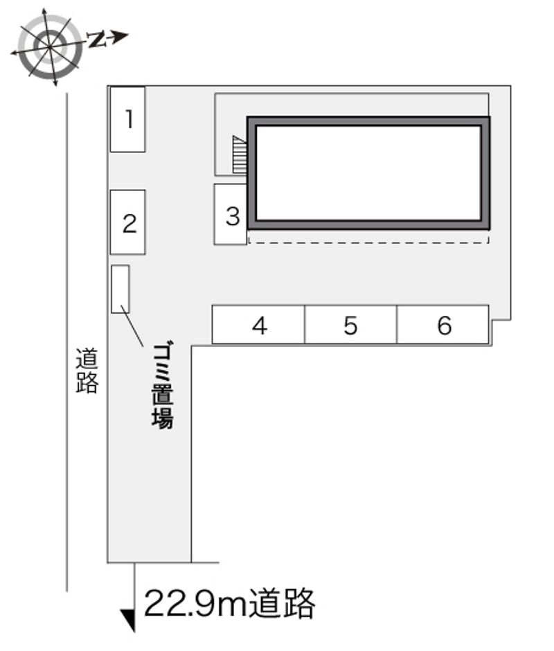 レオパレスエクセル厚木 配置図