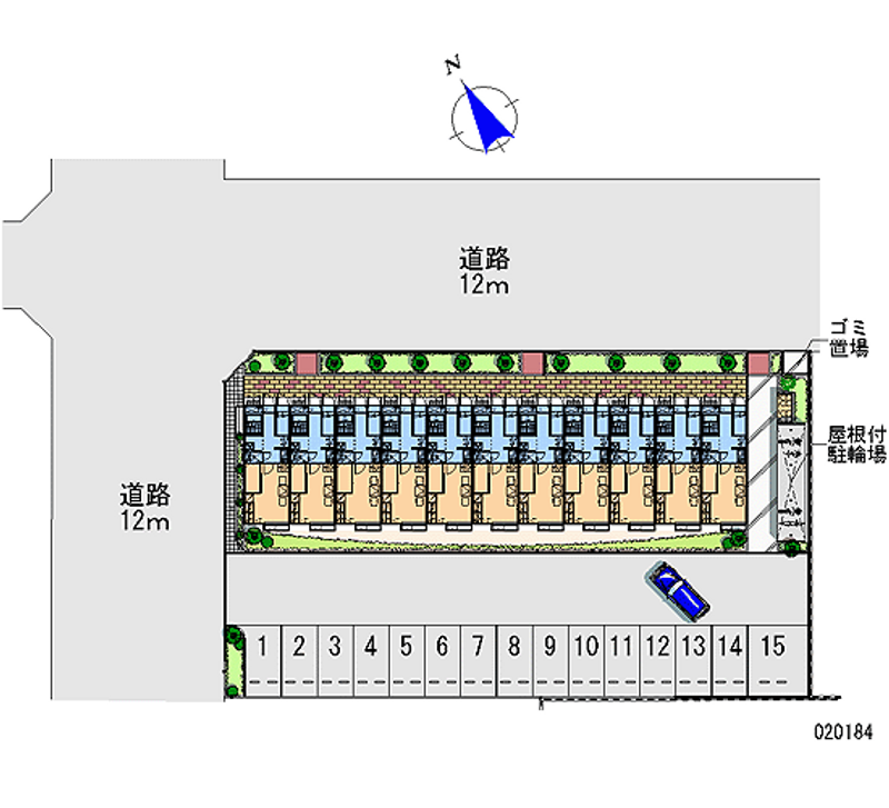 20184 Monthly parking lot