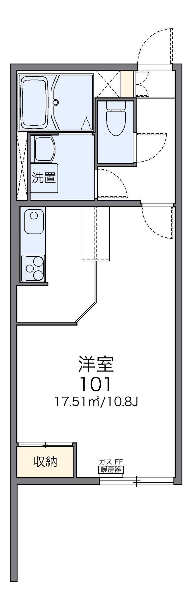 レオネクスト帯広ＮＫ 間取図