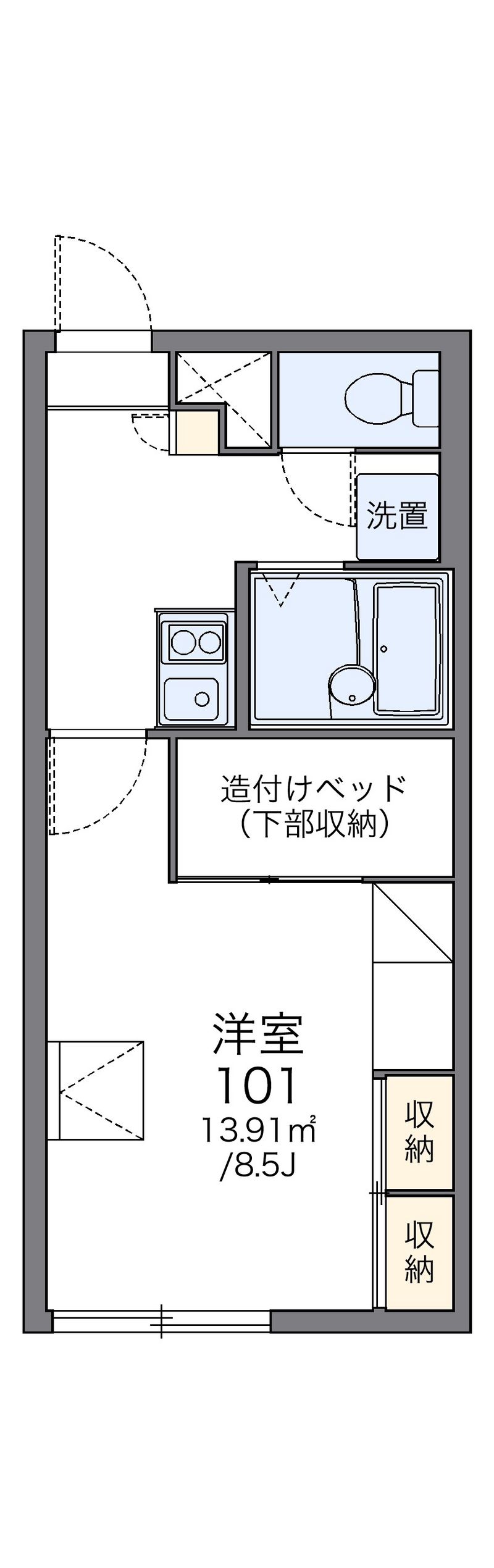 レオパレスアストラル 間取図