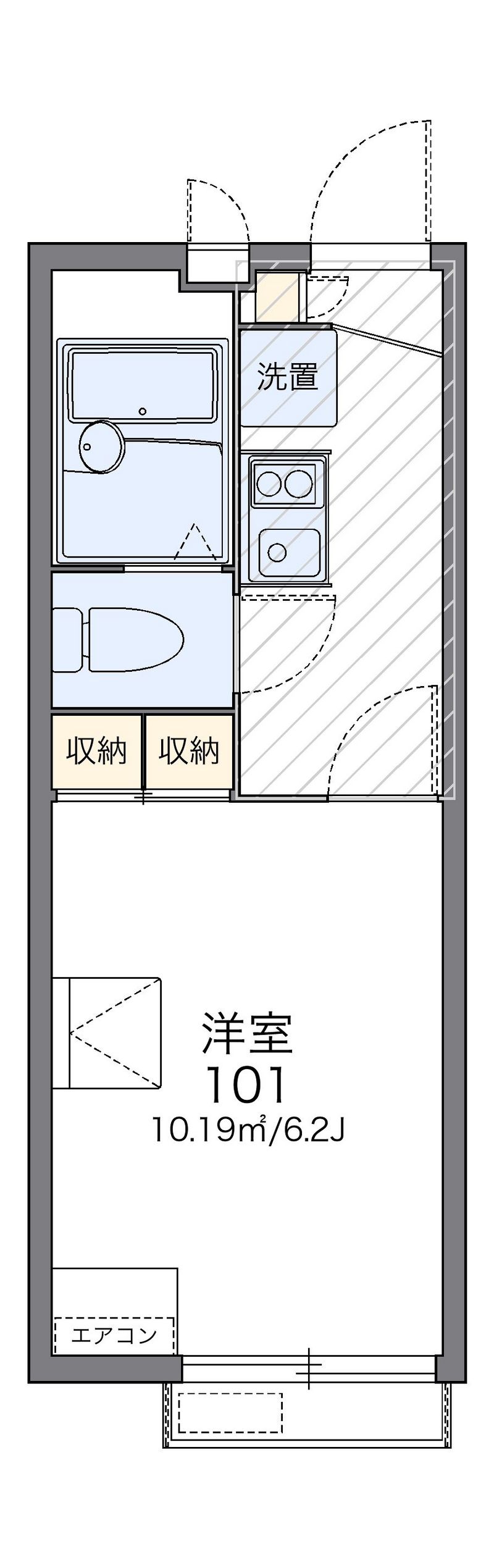 レオパレスＫＯＳＥＮⅡ 間取図