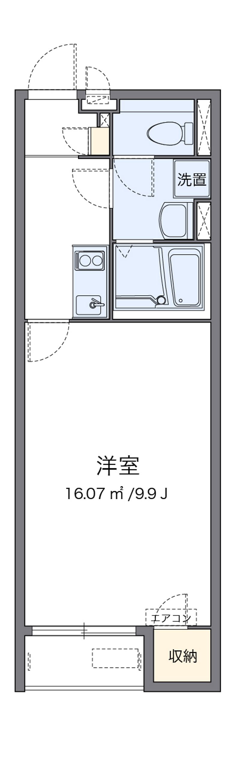 クレイノクリエイト仁川 間取図