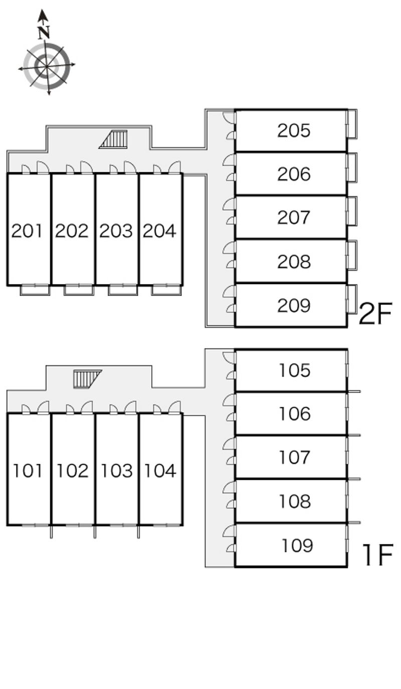 レオパレストーエイ 間取配置図