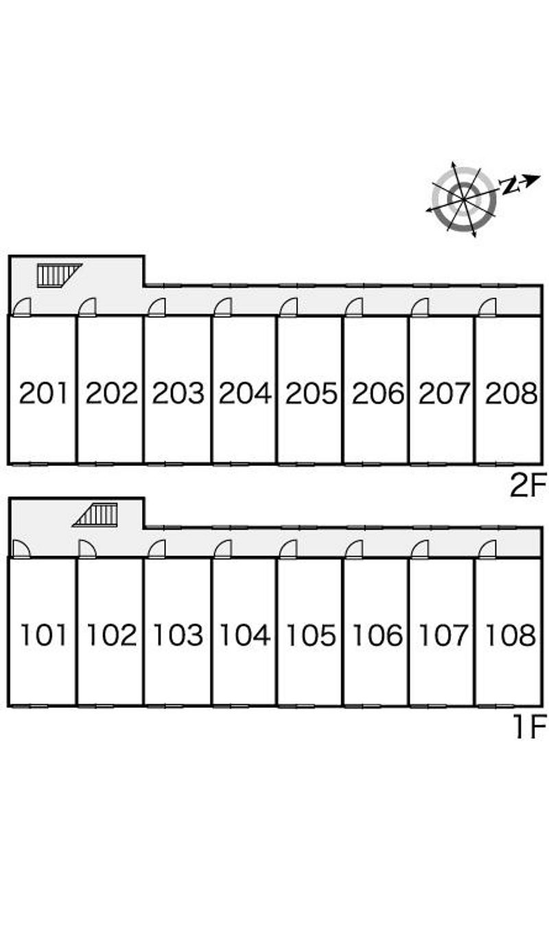 レオパレスルミエールⅢ 間取配置図