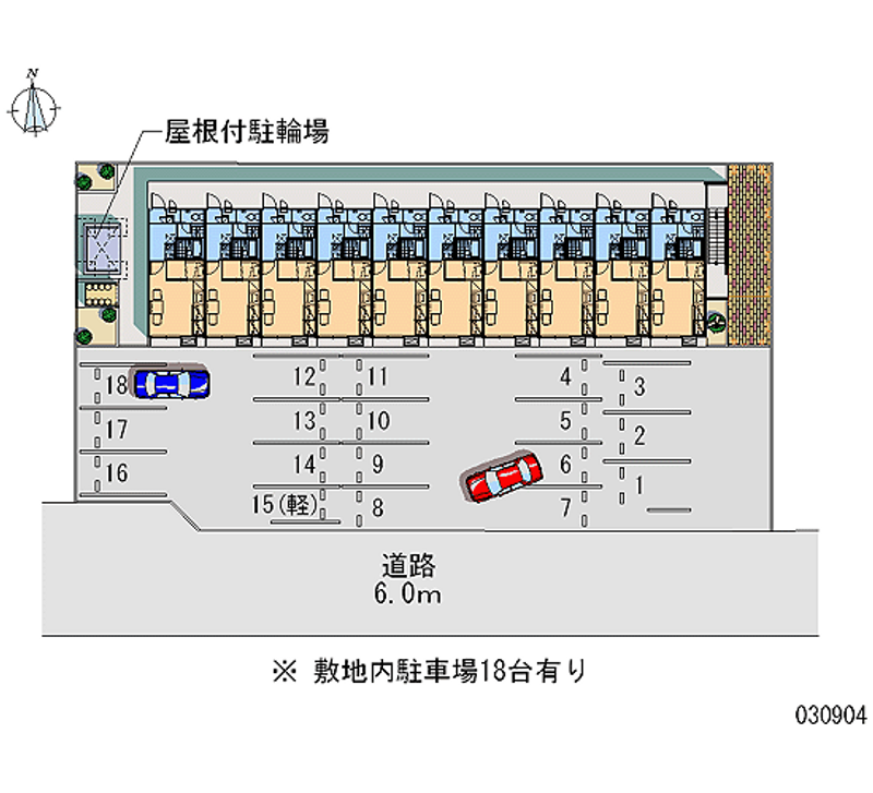 レオパレス松岡Ｂ 月極駐車場