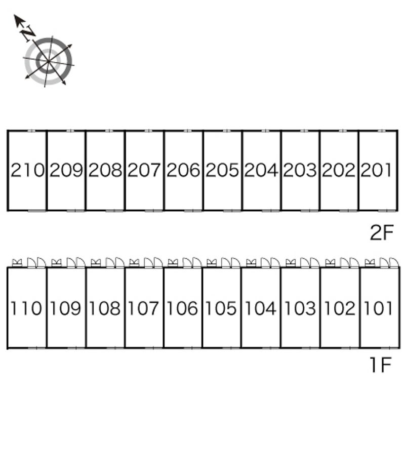 レオパレスＣｈｅｚ　Ｍｏｉ 間取配置図