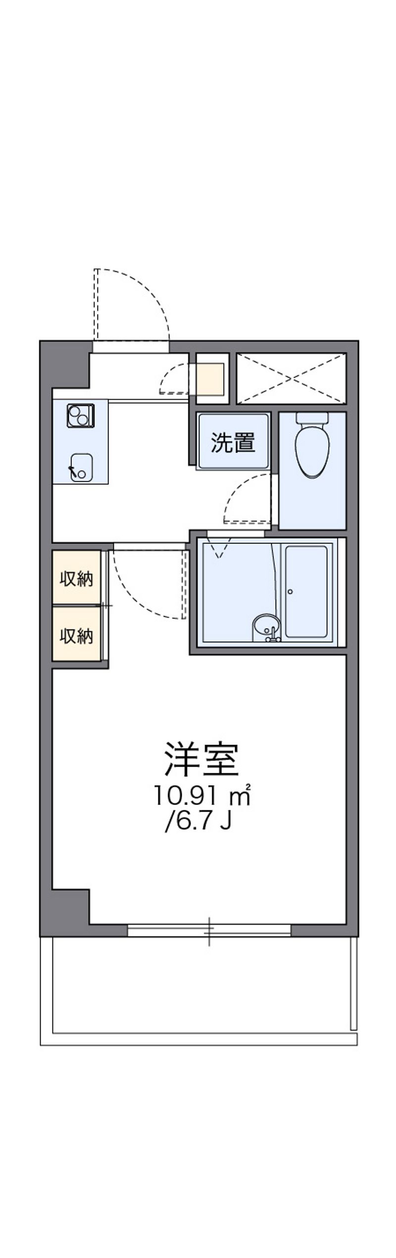 レオパレスひまわり 間取図
